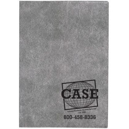 Custom 7 x 10 Executive Vinyl Cover Weekly Planner -  Squirrel Gray