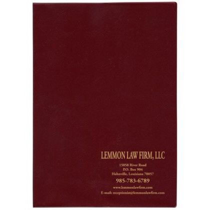 Custom 7 x 10 Executive Vinyl Cover Weekly Planner - Wine Crush 