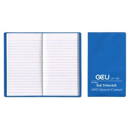Custom Soft Cover Standard Vinyl Tally Book - Medium Blue Custom Soft Cover Standard Vinyl Tally Book - Medium Blue