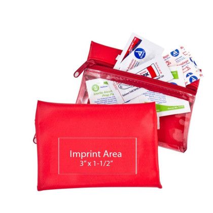 Custom Traveling Companion First Aid Kit - Red Custom Traveling Companion First Aid Kit - Red