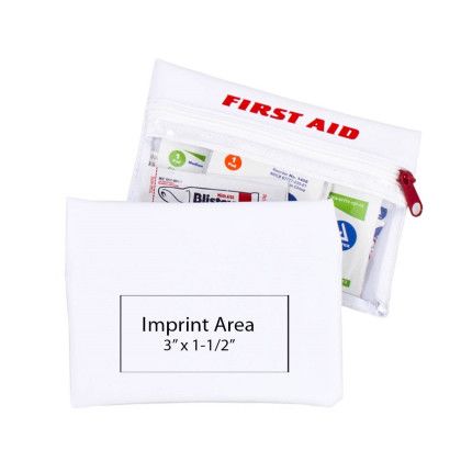 Custom Traveling Companion First Aid Kit - White Custom Traveling Companion First Aid Kit - White