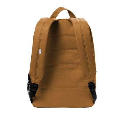 Custom Carhartt Canvas Backpack - 1 Piece - Carhartt Brown Back View 