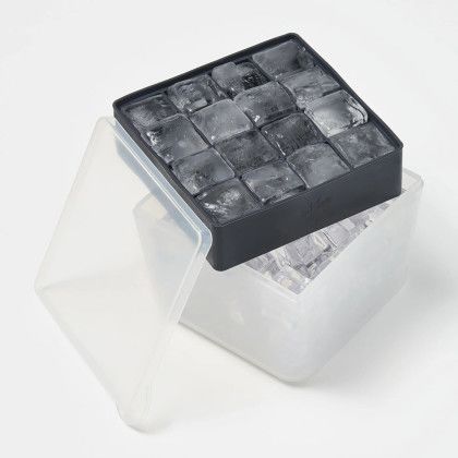 Custom W&P Mini Ice Cube Box - Charcoal - In use Custom W&P Mini Ice Cube Box - Charcoal - In use