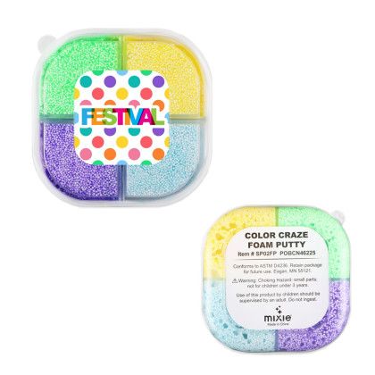 Custom Color Craze Foam Putty - Multi color Custom Color Craze Foam Putty - Multi color