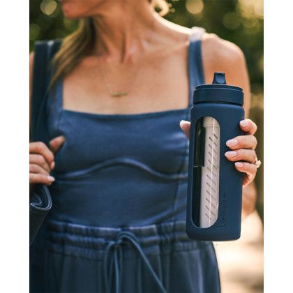 Custom LifeStraw Go Series Bottle - 20 oz (Glass) - Aegean Lifestyle View