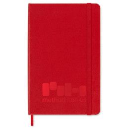 Custom Moleskine Hard Cover Ruled Medium Notebook - Scarlet Red Custom Moleskine Hard Cover Ruled Medium Notebook - Scarlet Red