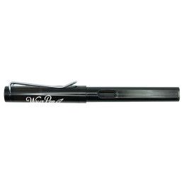 Custom WAVE Recycled Plastic Fountain Pen - Black