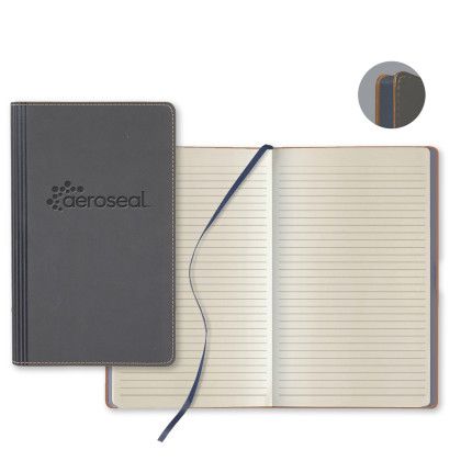 Custom Castelli Vegan ECO Medio Lined Ivory Page Journal - Gray 