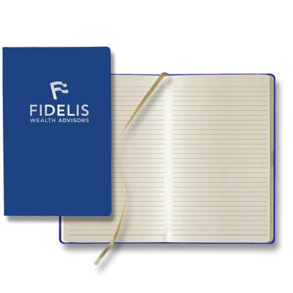 Custom Castelli Matra Slim Medio Lined Ivory Page Journal - Royal Blue