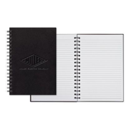 Custom Castelli WireO Tucson Grande White Lined Pg Journal - Black