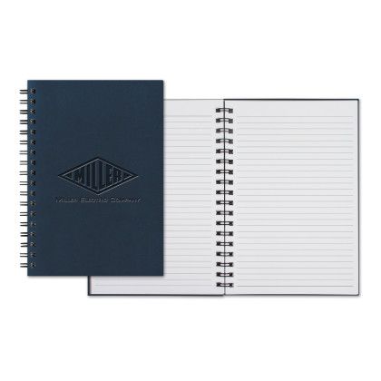 Custom Castelli WireO Tucson Grande White Lined Pg Journal - Navy 