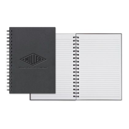 Custom Castelli WireO Tucson Grande White Lined Pg Journal - Dark Grey 