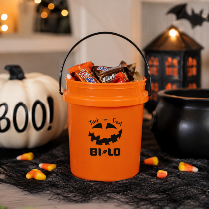 Halloween Mini Bucket - Orange Lifestyle Halloween Mini Bucket - Orange Lifestyle