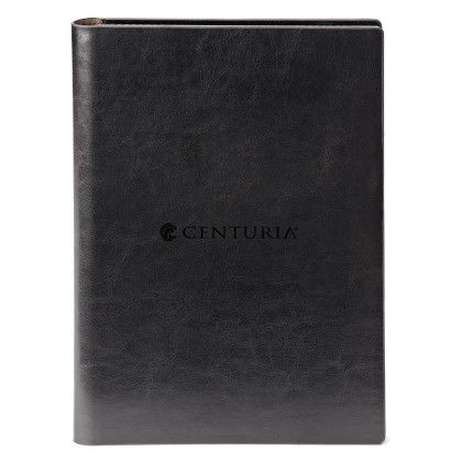 Custom Fabrizio Padfolio & Refillable Eco Notebook - Black