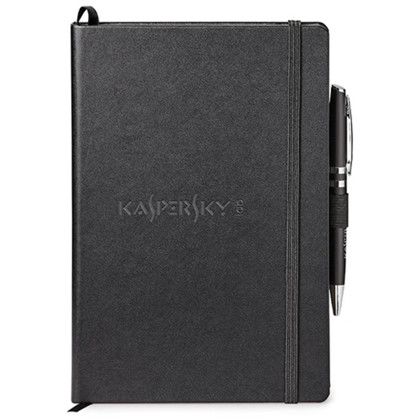 Custom Neoskin Hard Cover Journal Combo 6 x 8.375 - Black