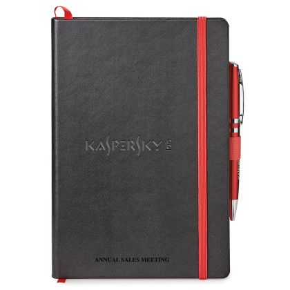 Custom Neoskin Hard Cover Journal Combo 6 x 8.375 - Red