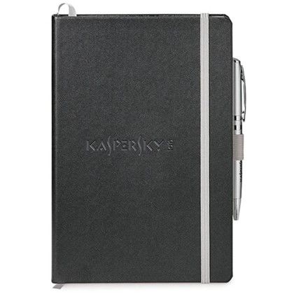 Custom Neoskin Hard Cover Journal Combo 6 x 8.375 - Silver