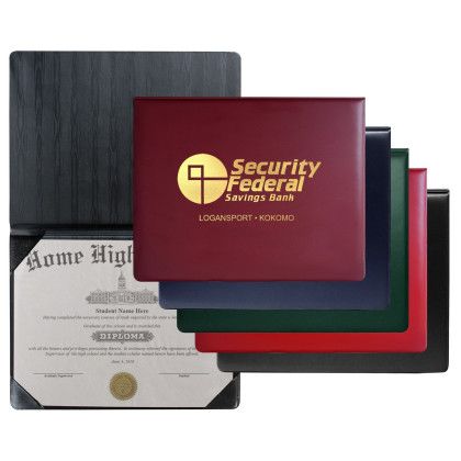 Custom Padded Heat Sealed Diploma Holder (Portrait Style) - All color Custom Padded Heat Sealed Diploma Holder (Portrait Style) - All color