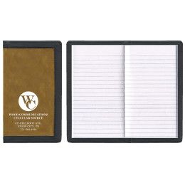 Custom 2 Tone Vinyl Cover Tally Book Planner - Almond beige with Black Custom 2 Tone Vinyl Cover Tally Book Planner - Almond beige with Black