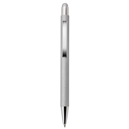 Custom Lindsay Ballpoint Stylus Pen - Full Color - Silver Custom Lindsay Ballpoint Stylus Pen - Full Color - Silver