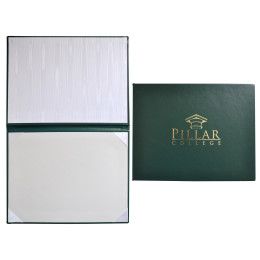 Custom Economy Turned Edge Certificate Holder (Portrait style) - Green Custom Economy Turned Edge Certificate Holder (Portrait style) - Green