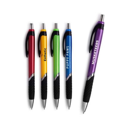 Custom The Lake City Black Easy-Grip Pen - All color