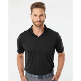 Custom Adidas Mens Performance Polo - 1 Piece - Black