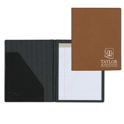Custom Premium Sealed-Edge Padded Padfolio - Senior size - Tan Custom Premium Sealed-Edge Padded Padfolio - Senior size - Tan
