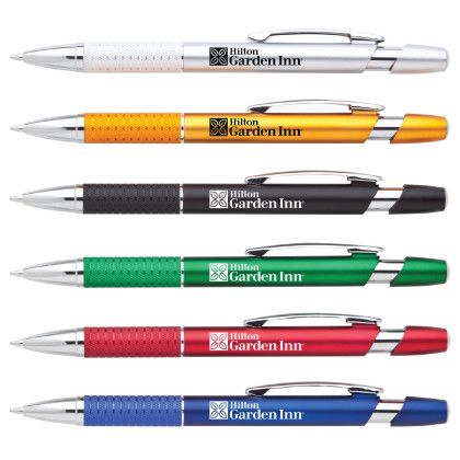 Custom Hollywood Retractable Metallic Pen - All Colors