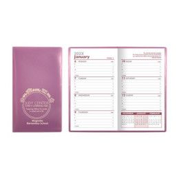 Custom Translucent Vinyl Weekly Planner - Translucent Purple Custom Translucent Vinyl Weekly Planner - Translucent Purple