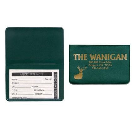 Custom Fold Over Case with Insert Card of Your Choice - Green