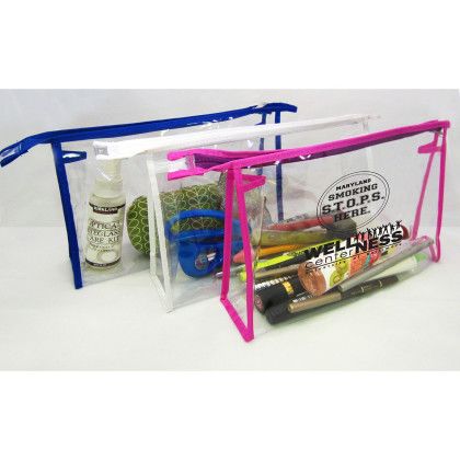 Custom See Thru Carry-All Cosmetic Purse - All Colors Custom See Thru Carry-All Cosmetic Purse - All Colors