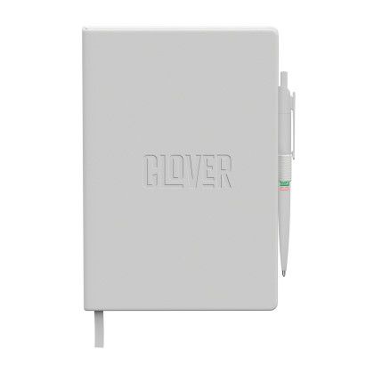 Custom Neoskin Hard Cover Journal Combo 8.43 x 5.63 - White Custom Neoskin Hard Cover Journal Combo 8.43 x 5.63 - White