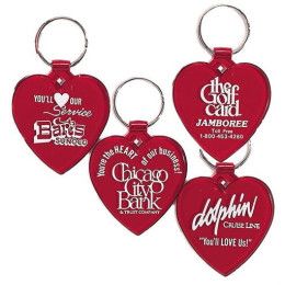 Custom Heart Key Tag - Red Custom Heart Key Tag - Red