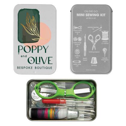 Custom On The Go Mini Sewing Kit - Full Color Custom On The Go Mini Sewing Kit - Full Color