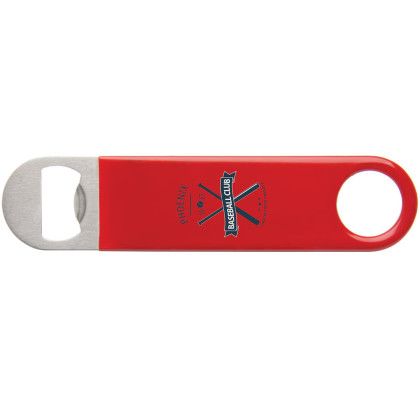 Custom Color Wrapped Classic Paddle Bottle Opener - Full Color