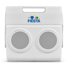Custom Igloo Kooltunes 14 Qt Cooler - White