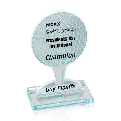 Custom Ball Award on Tee - Etched Custom Ball Award on Tee - Etched