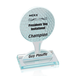 Custom Ball Award on Tee - Etched