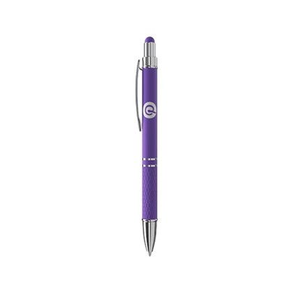 Custom Ava Ballpoint Stylus Pen - Purple Custom Ava Ballpoint Stylus Pen - Purple