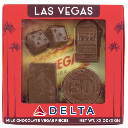 Custom 2 oz Chocolate Las Vegas Gift Box