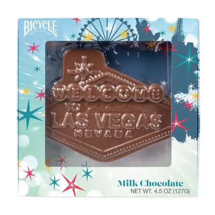 Custom 4.5 oz. Chocolate Molded Las Vegas Sign Custom 4.5 oz. Chocolate Molded Las Vegas Sign