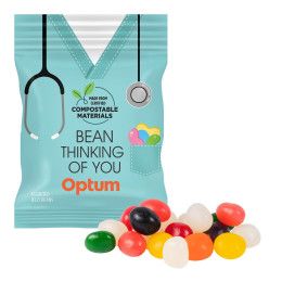 Custom 2 oz. ECO-Digibag, Compostable & Full Color, Assorted Jelly Beans Custom 2 oz. ECO-Digibag, Compostable & Full Color, Assorted Jelly Beans