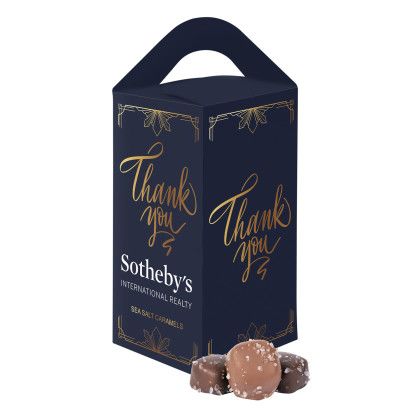 Custom Tote Box with Sea Salt Caramels