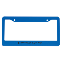 Custom License Plate Frame - Royal Blue Custom License Plate Frame - Royal Blue