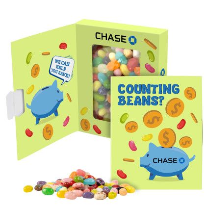 Custom Book Window Box - Jelly Belly Jelly Beans
