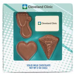 Custom 2 oz Chocolate Healthcare Gift Box Custom 2 oz Chocolate Healthcare Gift Box