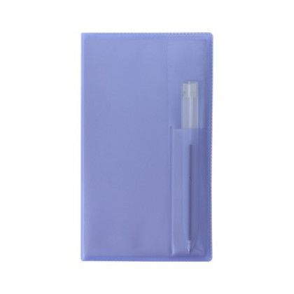 Custom Translucent Vinyl Cover Weekly Planner with Flat Clear Pen - Translucent Blue Custom Translucent Vinyl Cover Weekly Planner with Flat Clear Pen - Translucent Blue