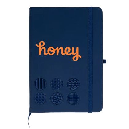 Custom Sensory Touch Notebook - Navy Custom Sensory Touch Notebook - Navy