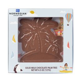 Custom 4.5 oz Chocolate Molded Palm Tree Custom 4.5 oz Chocolate Molded Palm Tree
